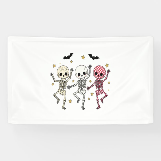 Cute Halloween Doll Owl Banner (Horizontal)