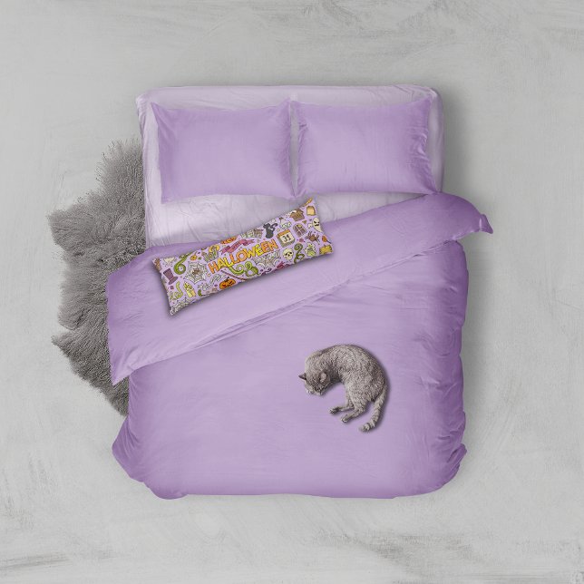 Cute Halloween Doodle Pattern Body Pillow (Creator Uploaded)