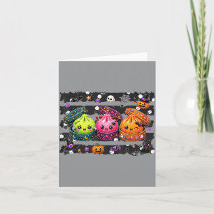 Cute Halloween Dumpling Kawaii Spooky Food Card
