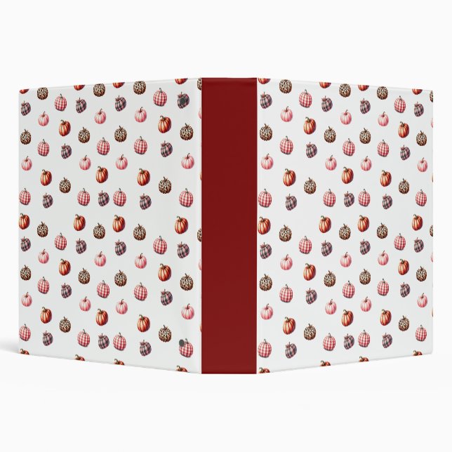 cute Halloween/Fall pumpkin pattern Binder (Background)