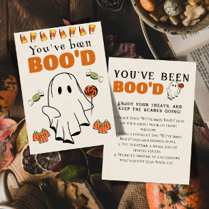 Cute Halloween Games Boo Neighbour Game Card
