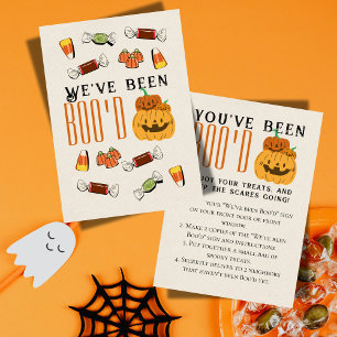 Cute Halloween Games Boo Neighbour Game Card