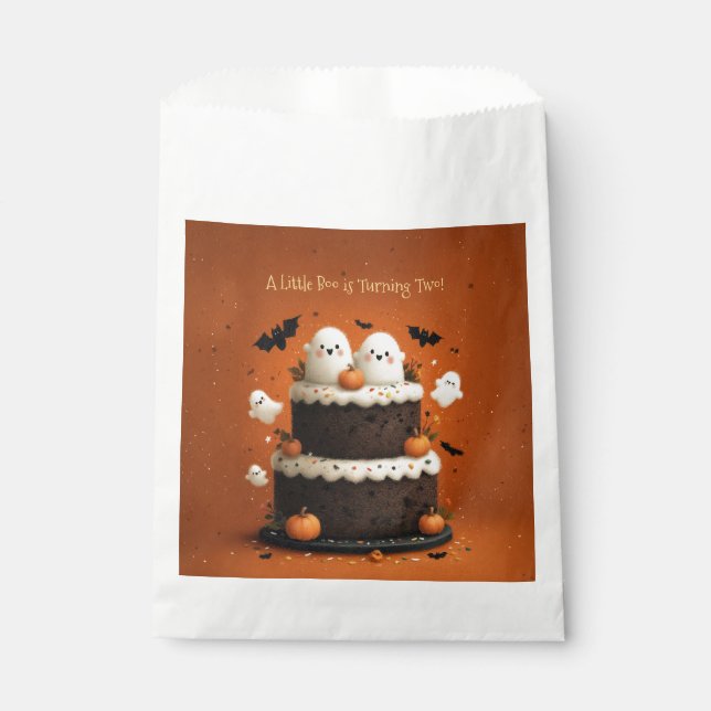 Cute Halloween Ghost A Little Boo  Favour Bag (Front)