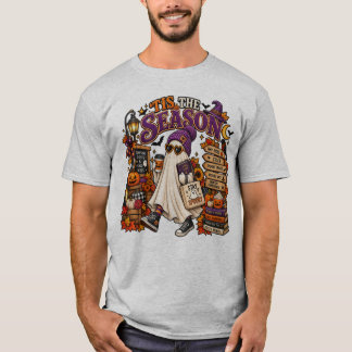 Cute Halloween Ghost Autumn Pumpkin Spooky Fall De T-Shirt