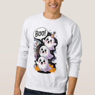 Cute Halloween Ghost Boo Sweatshirt