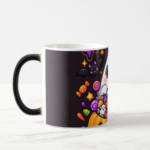 Cute Halloween Ghost Candy Pumpkin Magic Mug