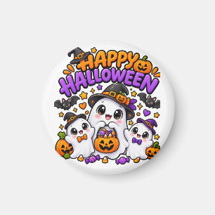 Cute Halloween Ghost Family Magnet