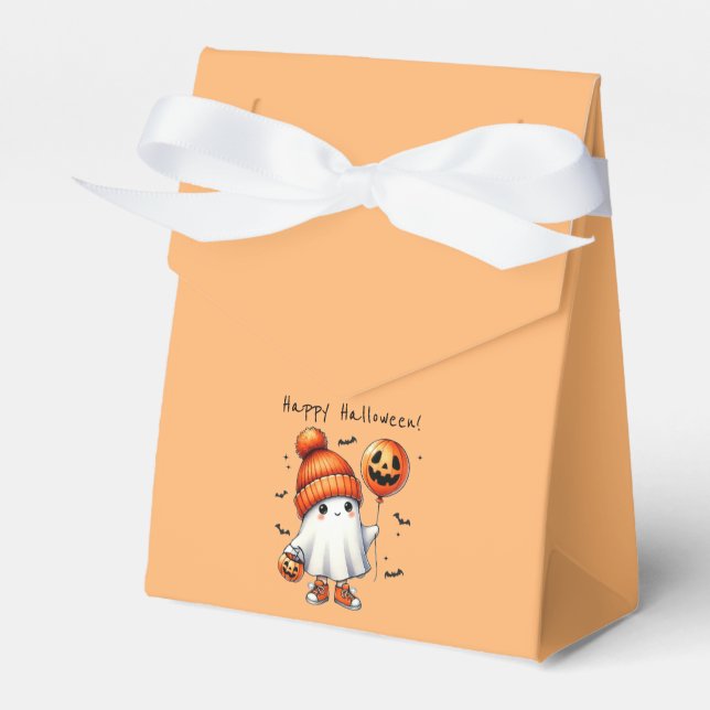Cute Halloween Ghost Favour Box (Front Side)