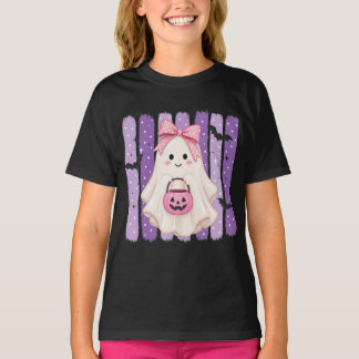 Cute Halloween Ghost Girls T-Shirt