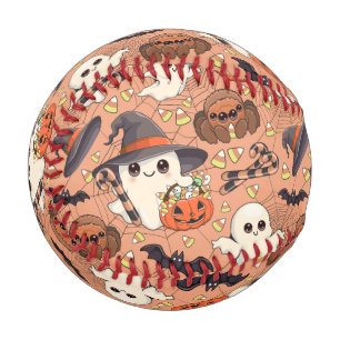 Cute Halloween Ghost Kawaii Style Baseball