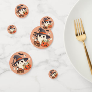Cute Halloween Ghost Kawaii Style Confetti