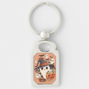 Cute Halloween Ghost Kawaii Style Keychain