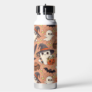 Cute Halloween Ghost Kawaii Style Water Bottle