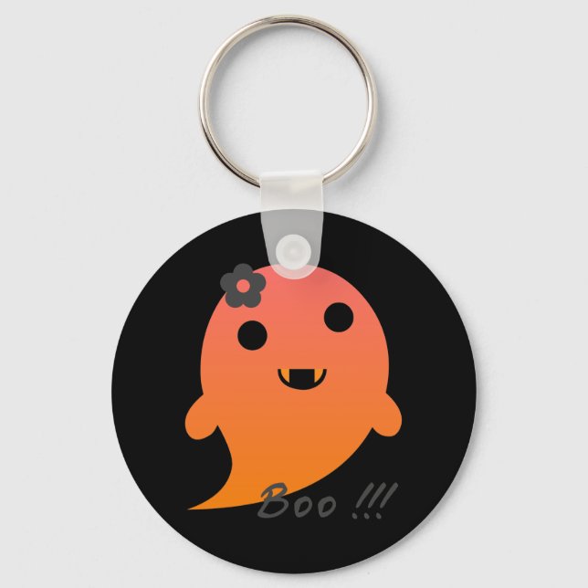 Cute Halloween Ghost Keychain (Front)