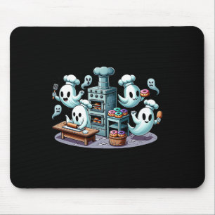 Cute Halloween Ghost Kitchen For Kids And Hallowee Mouse Pad