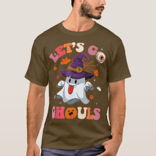 Cute Halloween Ghost Let's go Ghouls for Halloween T-Shirt