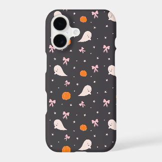 Cute Halloween Ghost Pattern Phone Case | Black