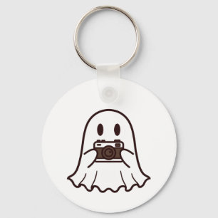 Cute Halloween Ghost Photographer Keychain