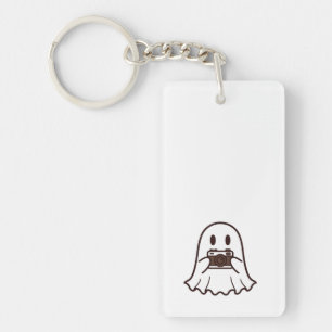 Cute Halloween Ghost Photographer Keychain