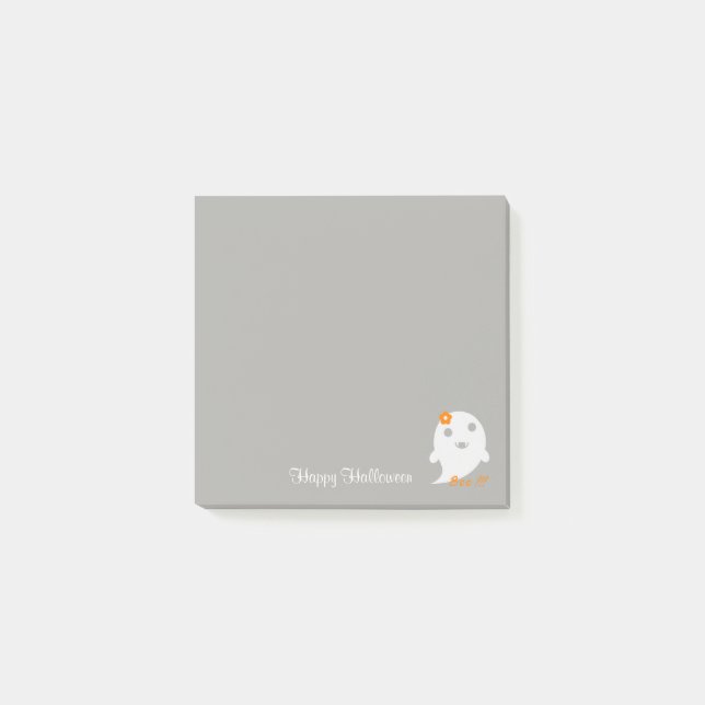 Cute Halloween Ghost Post-it Notes (Front)