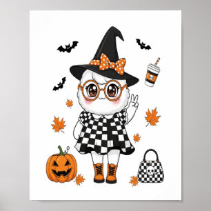 Cute Halloween Ghost Poster