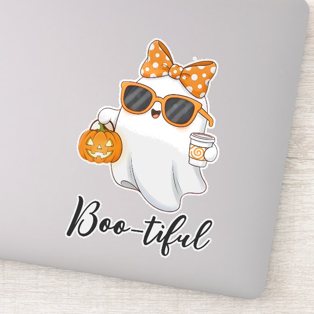 Cute Halloween Ghost Pumpkin Spice Personalized (Detail)