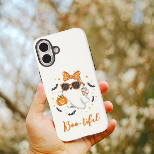 Cute Halloween Ghost Pumpkin Spice Personalized iPhone 16 Plus Case