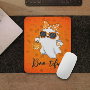 Cute Halloween Ghost Pumpkin Spice Personalized Mouse Pad