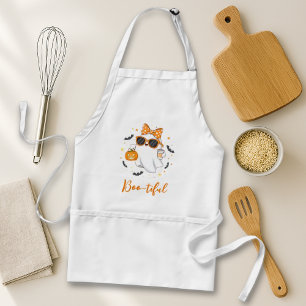 Cute Halloween Ghost Pumpkin Spice Personalized Standard Apron