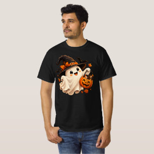 Cute Halloween Ghost Pumpkin Witch T-Shirt