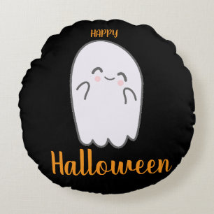 Cute Halloween Ghost Round Pillow