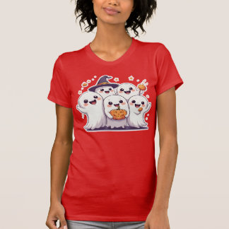 Cute Halloween Ghost Squad T-Shirt – Fun Pumpkin