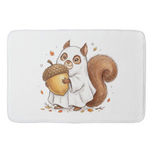 Cute Halloween Ghost Squirrel Custom Favour Classi Bath Mat