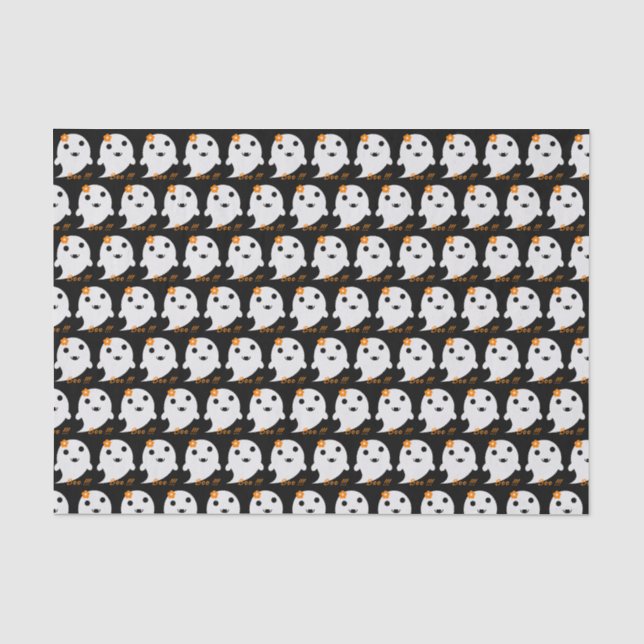 Cute Halloween Ghost Tissue Paper (Front)