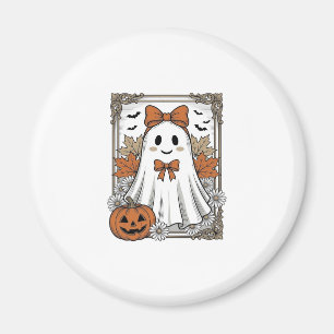Cute Halloween Ghost Vintage Engraving Shirt Desig Magnet