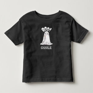 Cute Halloween Ghost with Lollipop Personalized Toddler T-shirt