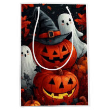 Cute Halloween Ghosts and Pumpkins Gift