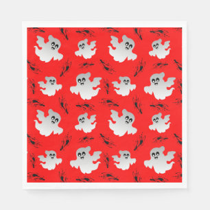 Cute Halloween Ghosts Napkin
