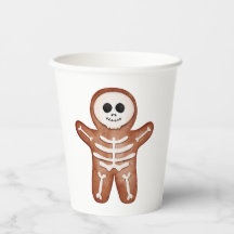 Cute Halloween Gingerbread Skeleton Cookie