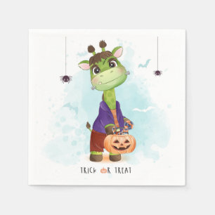 Cute Halloween Giraffe Napkin