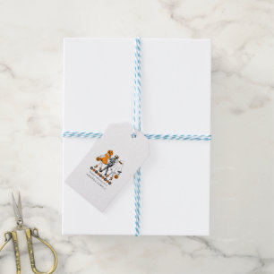 Cute Halloween Girls Skeleton Ghost Pumpkin Gift Tags