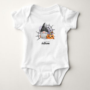 Cute Halloween Gnome Baby Bodysuit