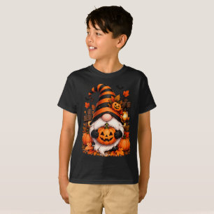 Cute Halloween Gnome Pumpkin T-Shirt