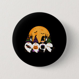 Cute Halloween Gnome Spooky Gardening Trick Or Tre 2 Inch Round Button