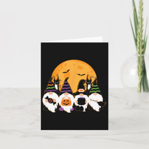 Cute Halloween Gnome Spooky Gardening Trick Or Tre Card