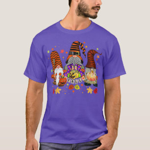 Cute Halloween Gnomes Autumn Pumpkins Fall Thanksg T-Shirt