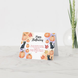 Cute Halloween Greeting Card