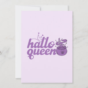 Cute Halloween, Halloween Queen, Halloqueen, Retro Holiday Card