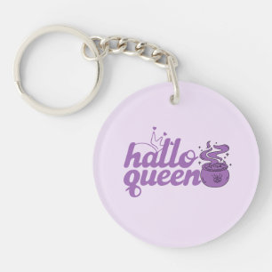 Cute Halloween, Halloween Queen, Halloqueen, Retro Keychain