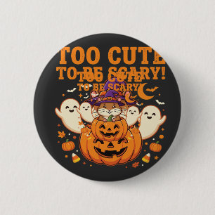 Cute Halloween Hamster Pumpkin Ghost Design_1 2 Inch Round Button